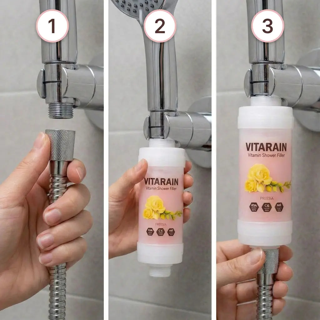 VITARAIN Korean Vitamin C Shower Filter | Freesia